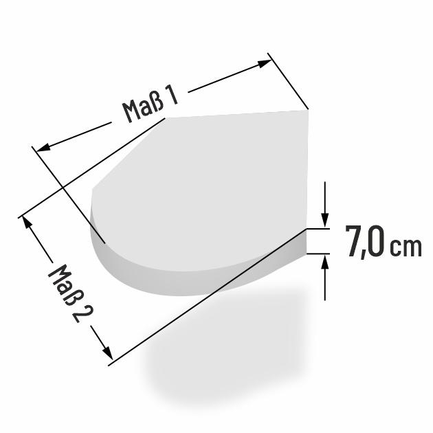 7cm dicke Babymatratze im Sondermass