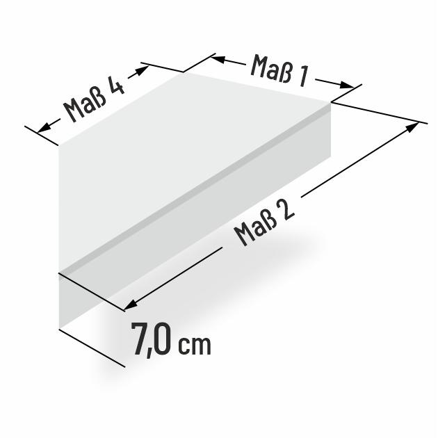 7cm dicke PUR Schaumstoff Matratze abgeschr�gt