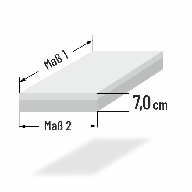 7cm dicke PUR Schaumstoff Palettenpolster nach Ma�