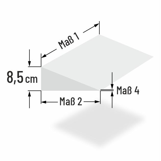 8.5cm dicke Kaltschaum Sofa Keilkissen nach Mass