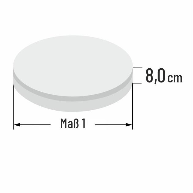 8cm dicke Kaltschaum Sofa Rundkissen