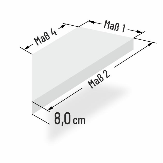 8cm dicke Sofa Schaumstoffpolster abgeschr�gt