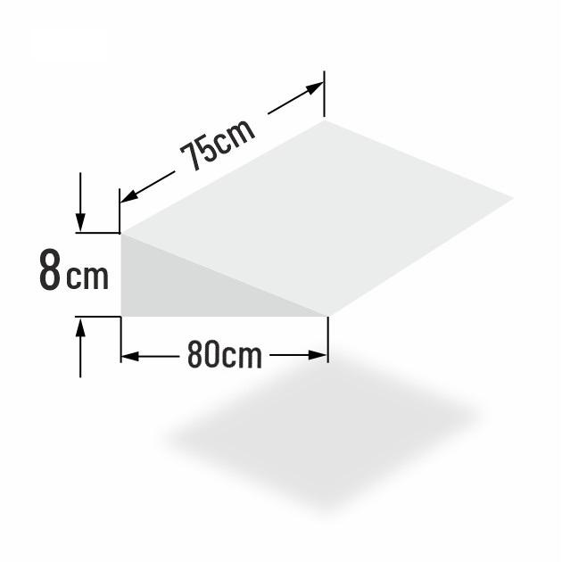 8cm erh�hter Matratzenkeil f�r 75cm Bettbreite