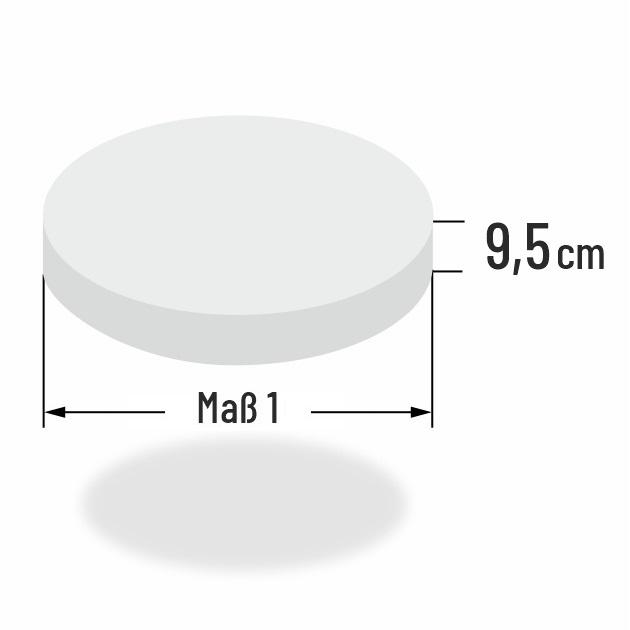 9.5cm dicke Sofa Schaumstoffpolster rund geschnitten