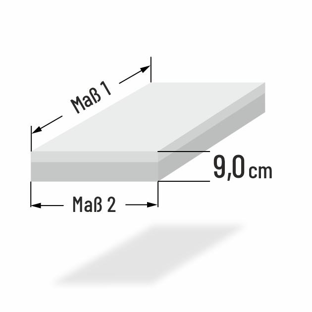 9cm dicke Kaltschaummatratze nach Ma� Delux Komfort