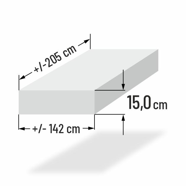 Objektschaumstoffplatte 200x140x15cm RG5078