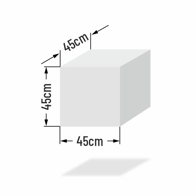 Schaumstoff Sitzw�rfel 45x45x45cm RG3558 extra stabil