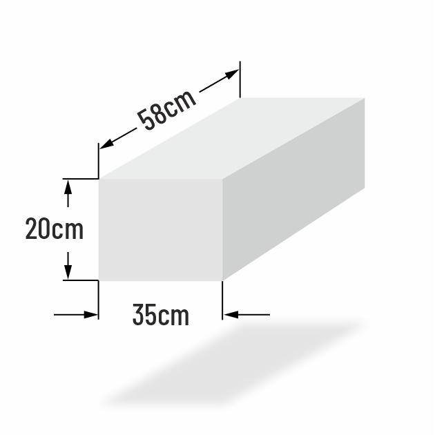 Schaumstoff Sitzw�rfel 58x35x20cm RG3558 extra stabil