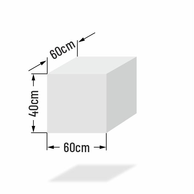 Schaumstoff Sitzw�rfel 60x60x40cm RG3558 extra stabil