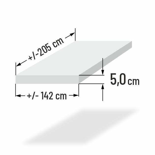 Soft Schaumstoffplatte 200x140x5cm Y38/22